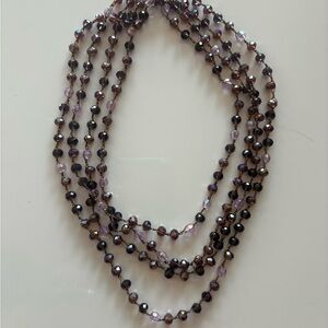 Elegant Purple Beaded Necklace